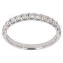 9ct White Gold 0.60ct Brilliant Cut Diamond Half Eternity Ring