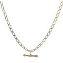 9ct Yellow Gold Curb T-Bar Chain 20"
