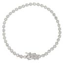 14ct White Gold 0.75ct Brilliant Cut Diamond Tennis Bracelet 6.5"