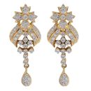 18ct Yellow Gold 0.80ct Brilliant Cut Diamond Cluster Earrings