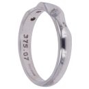 9ct White Gold 0.07ct Brilliant Cut Diamond Five Stone Ring
