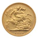 1900 Victoria Old Head UK Half Sovereign Coin