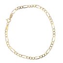 9ct Yellow Gold 7" Figaro Bracelet