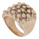 9ct Yellow Gold Five Row Keeper Ring