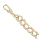 9ct Yellow Gold Patterned Belcher Bracelet 8.5"