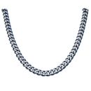 Unique & Co Stainless Steel Blue Curb Chain 20"