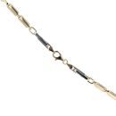 14ct Yellow And White Gold Double Fetter 24" Chain