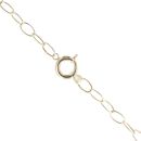 14ct Yellow and White Gold Plain and Patterned Marquise Cross Link Chain 20"