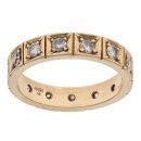 14ct Yellow Gold 0.65ct Brilliant Cut Diamond Full Eternity Ring