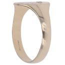 9ct Yellow Gold 0.01ct Diamond Patterned Signet Ring