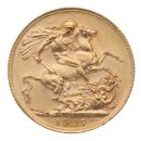 1927 George V Large Head UK Full Sovereign Coin