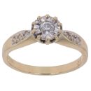 18ct Yellow Gold 0.20ct Brilliant Cut Diamond Solitaire Ring