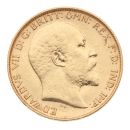 1906 Edward VII Large Head UK Half Sovereign Coin