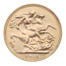 1912 George V Large Head UK Large Head Full Sovereign Coin