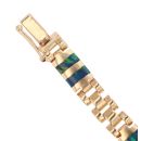 9ct Yellow Gold Synthetic Abalone Bracelet 8"