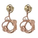 9ct Yellow And Rose Gold Tree Of Life Clogau Drop Earrings