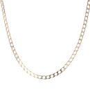 9ct Yellow Gold Square Curb Chain 22"