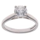 Platinum 1.00ct Brilliant Cut Diamond Solitaire Ring