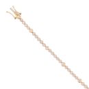 18ct Yellow Gold 1.30ct Brilliant Cut Diamond Tennis Bracelet 7.5"