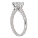 14ct White Gold 1.00ct Princess Cut Diamond Solitaire Ring
