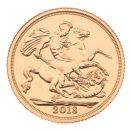 2018 Elizabeth II Fifth Portrait UK Full Sovereign Coin