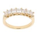 18ct Yellow Gold 0.85ct Diamond Seven Stone Ring by Anya Belle