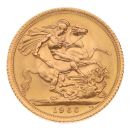 1966 Elizabeth II First Portrait UK Full Sovereign Coin