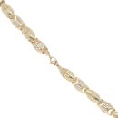 14ct Yellow and White Gold Greek Key Chain 24"