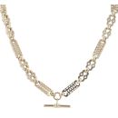 9ct Yellow Gold Stars and Bars T-Bar Chain 24"