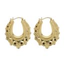 Gold Plated Silver Creole Earrings