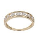 14ct Yellow Gold Cubic Zirconia Eternity Ring