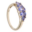 9ct Yellow Gold Tanzanite Five Stone Ring