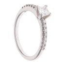 9ct White Gold 0.70ct Brilliant Cut Lab Grown Diamond Cluster Ring