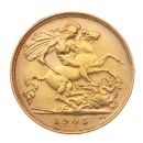 1905 Edward VII Large Head UK Half Sovereign Coin