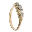 18ct Yellow Gold 0.25ct Old Cut Diamond Five Stone Ring
