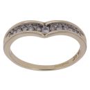 9ct Yellow Gold 0.25ct Brilliant Cut Diamond Wishbone Ring