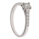 18ct White Gold 0.35ct Brilliant Cut Diamond Solitaire Ring