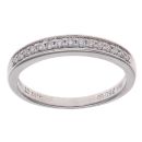 18ct White Gold 0.10ct Diamond Half Eternity Ring