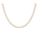 9ct Yellow Gold Curb Chain 18"