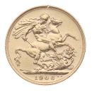 1906 Edward VII Large Head UK Full Sovereign Coin