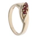 9ct Yellow Gold Fire Opal Four Stone Ring