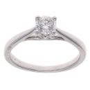 Platinum 0.40ct Brilliant Cut Diamond Solitaire Ring
