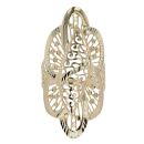 14ct Yellow Gold Floral Cut Out Ring