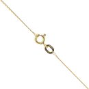9ct Yellow Gold 0.30ct Diamond Cluster Pendant and Chain 18"