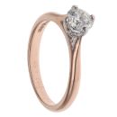 18ct Rose Gold 0.50ct Brilliant Cut Diamond Solitaire Ring