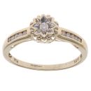 9ct Yellow Gold 0.15ct Diamond Solitaire Ring