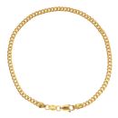 22ct Yellow Gold Diamond Cut Curb Bracelet 8.5"