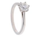 Platinum 1.01ct Brilliant Cut Diamond Solitaire Ring