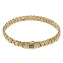 14ct Yellow Gold Monaco Classic Alternate Flex Lock Bangle