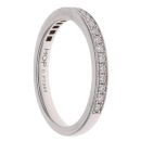 Platinum 0.20ct Brilliant Cut Diamond Half Eternity Ring